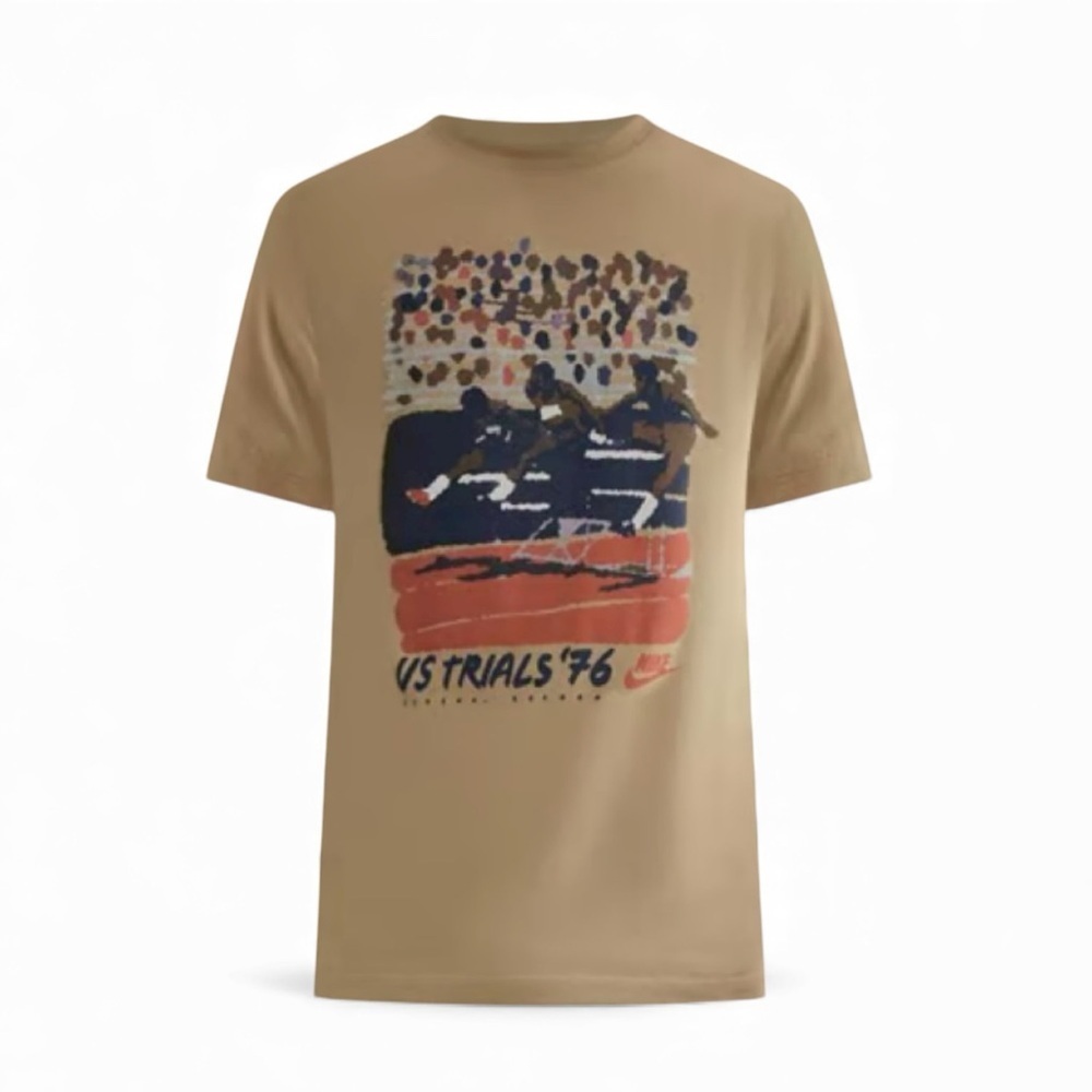 Nike Beige US Trials '76 Men's Track T-Shirt